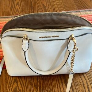 MK white handbag